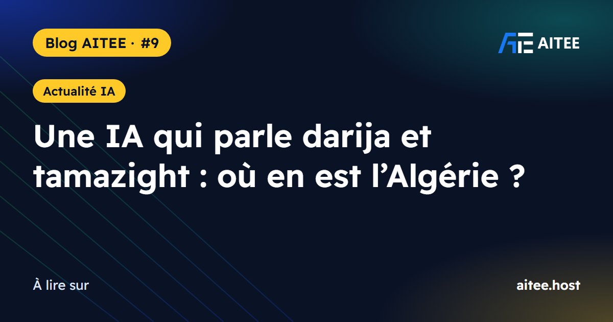 Une IA qui parle darija et tamazight : où en est l’Algérie ?