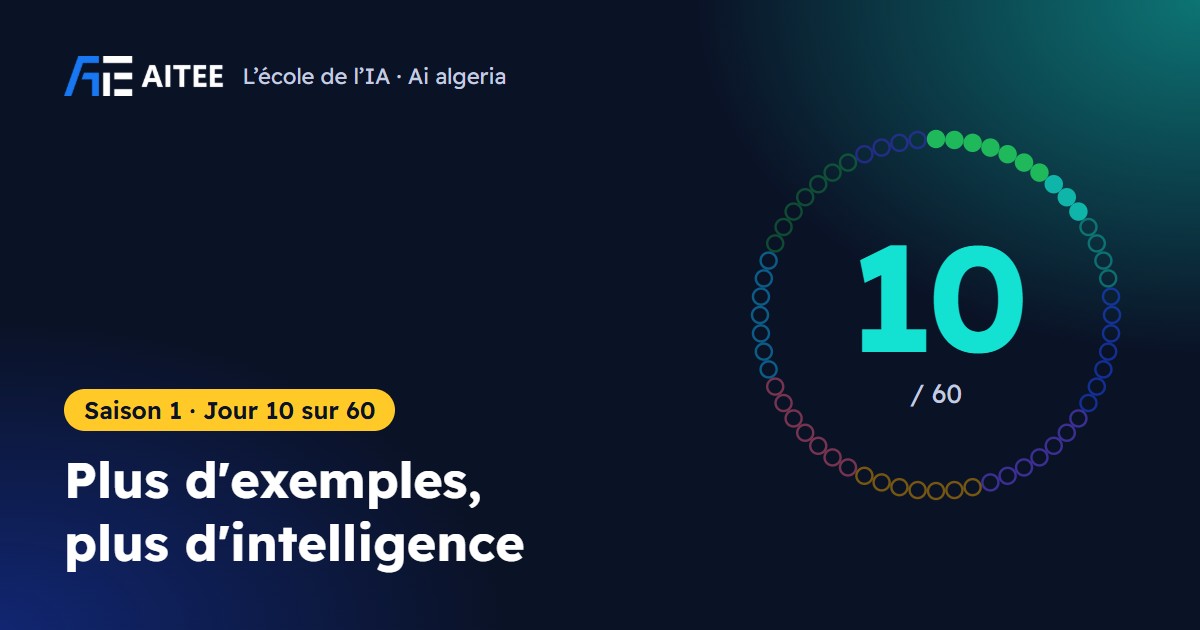 Saison 1 · Jour 10 : Plus d’exemples, plus d’intelligence