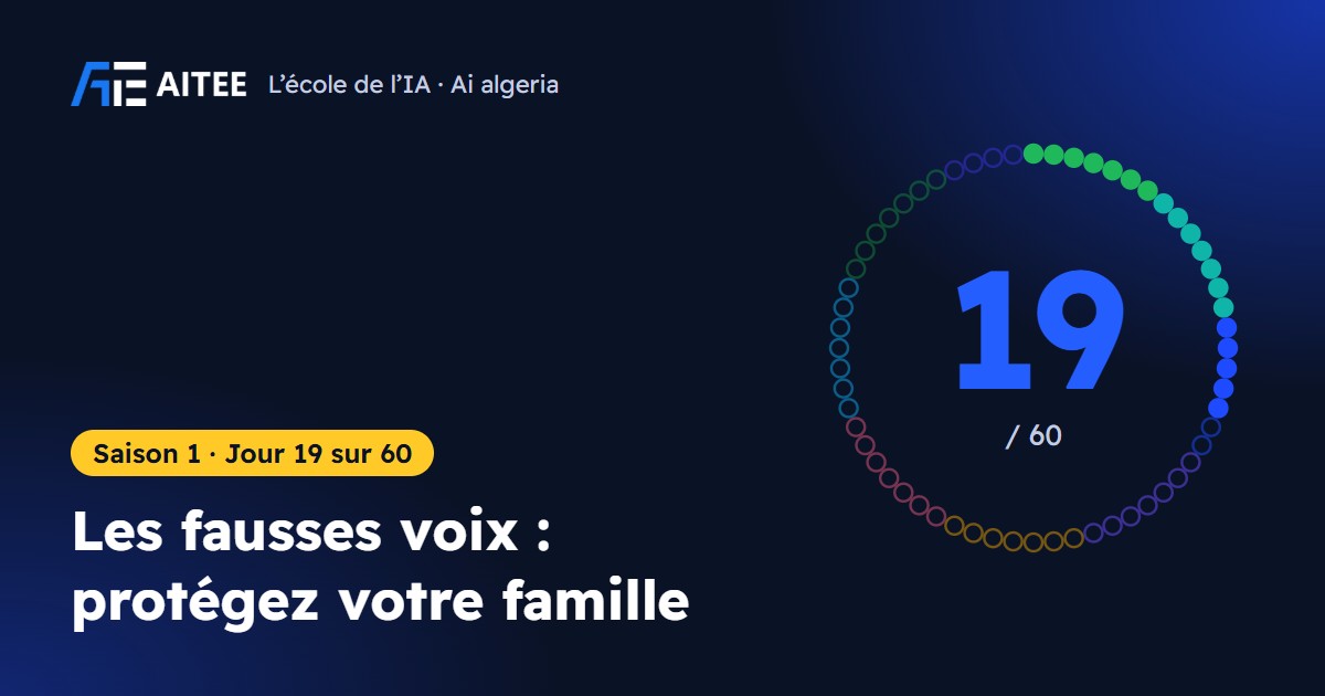 Saison 1 · Jour 19 : Les fausses voix : protégez votre famille