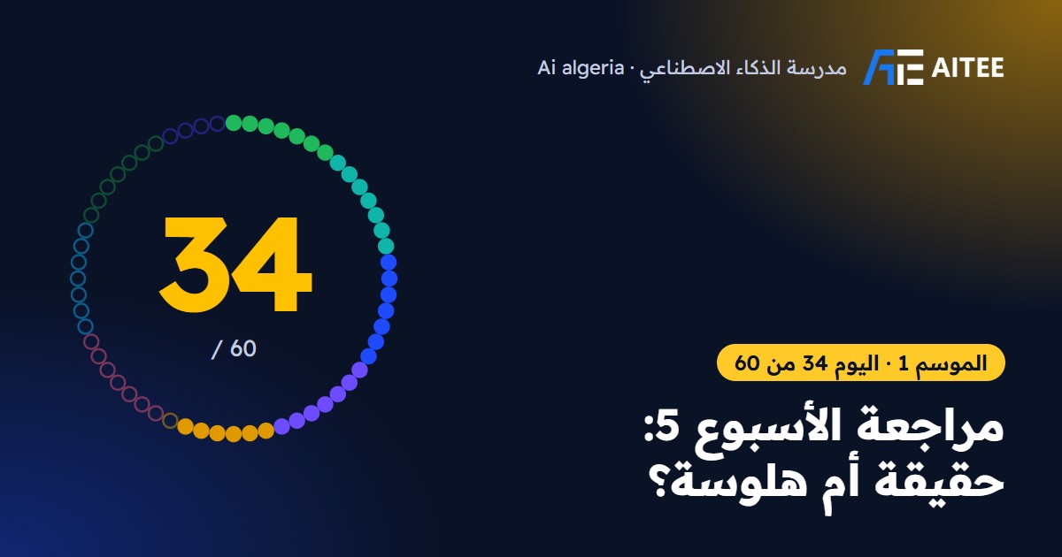 الموسم 1 · اليوم 34: مراجعة الأسبوع 5: حقيقة أم هلوسة؟