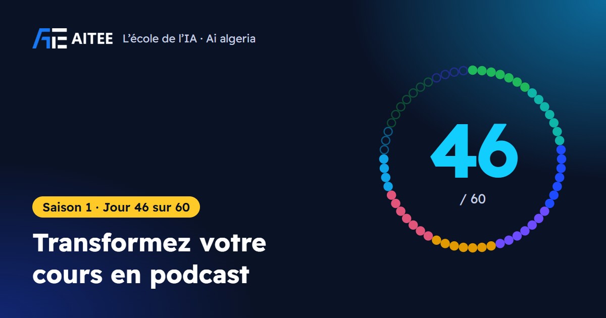 Saison 1 · Jour 46 : Transformez votre cours en podcast