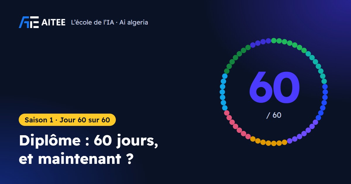 Saison 1 · Jour 60 : Diplôme : 60 jours, et maintenant ?